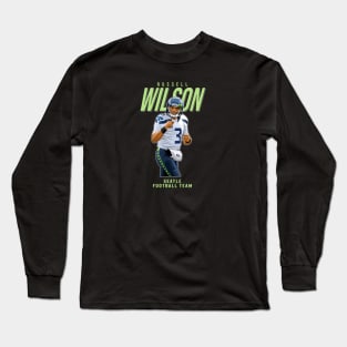 Russell Wilson #3 Seattle Football Team Long Sleeve T-Shirt